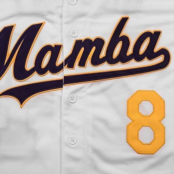 𝅺KOBE Bryant Classic Basketball NBA White Jersey 8 24 Shirt Black Mamba Lakers - Picture 7 of 7